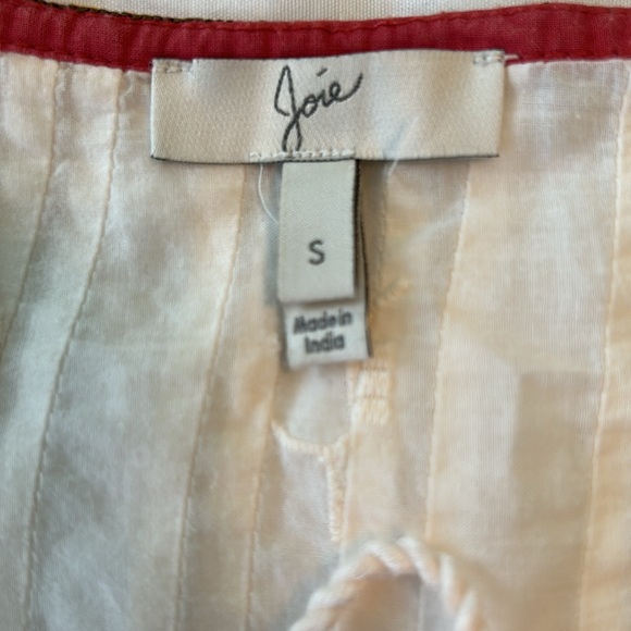 Joie Lace Trim Boho Flowy Long Sleeve Blouse - Picture 8 of 9